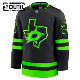 Børn NHL Dallas Stars Trøje 2024-25 Fanatics Premium Jason Robertson Sort Tredje